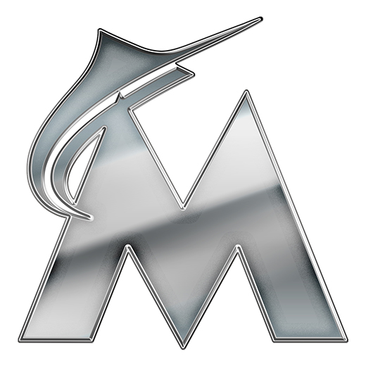 Miami Marlins Silver Logo iron on paper